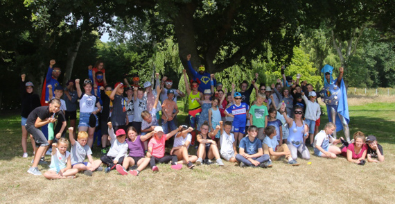 Photo de groupe de la colonie Imbranville 2018